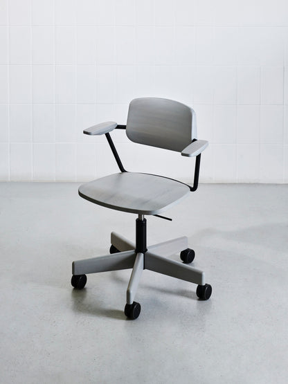 Giroflex 150th Anniversary wood chair in Grey