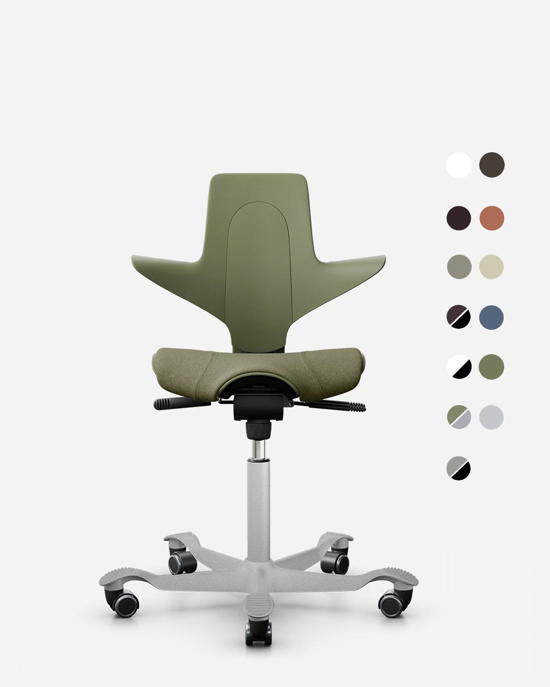 HÅG Capisco Puls 8020 office chair in Cura fabric, front view