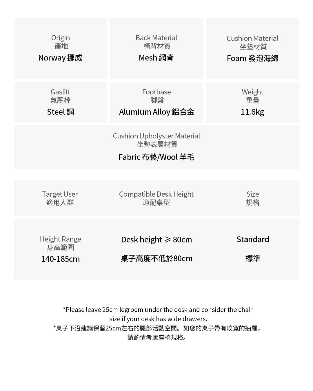 HÅG Tion 網格 2340