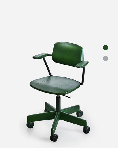 Giroflex 150th Anniversary wood chair, front view