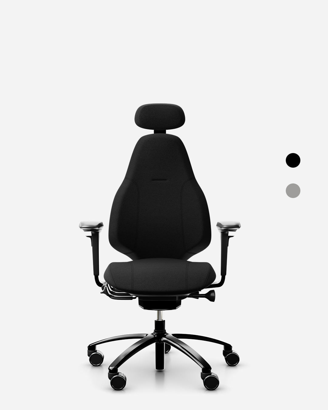 RH Mereo 220 office chair in Cura fabric, front view