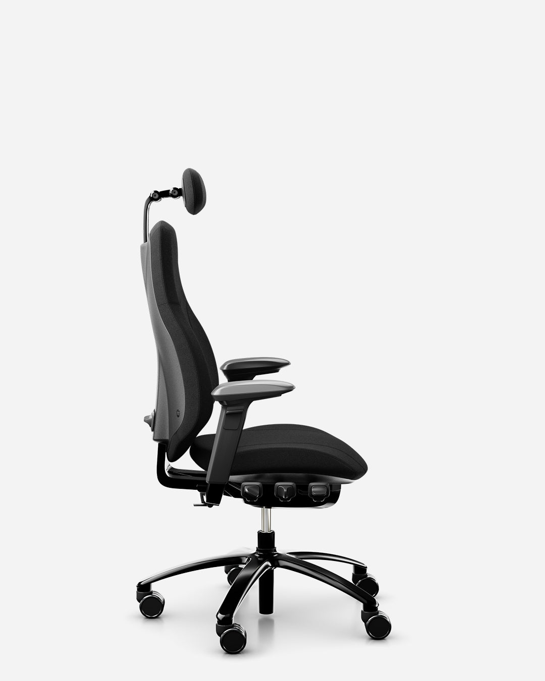RH Mereo 220 office chair in Cura fabric, side view