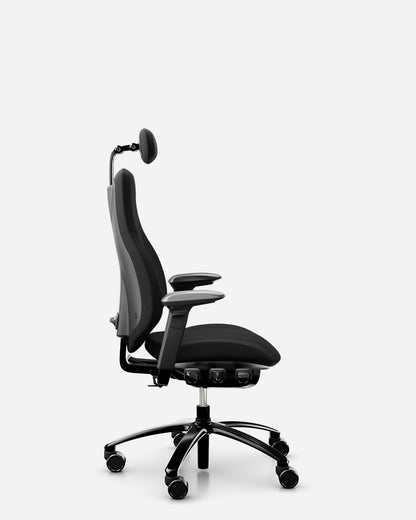 RH Mereo 220 office chair in Cura fabric, side view