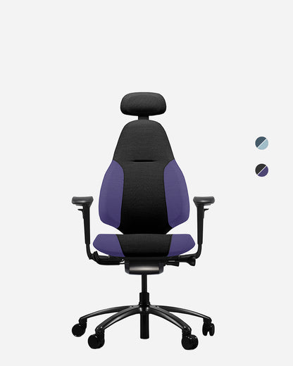RH Mereo 220 office chair in Purple/Black colour-block