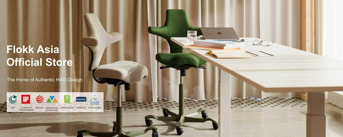 Flokk Scandinavian office furniture promotional banner